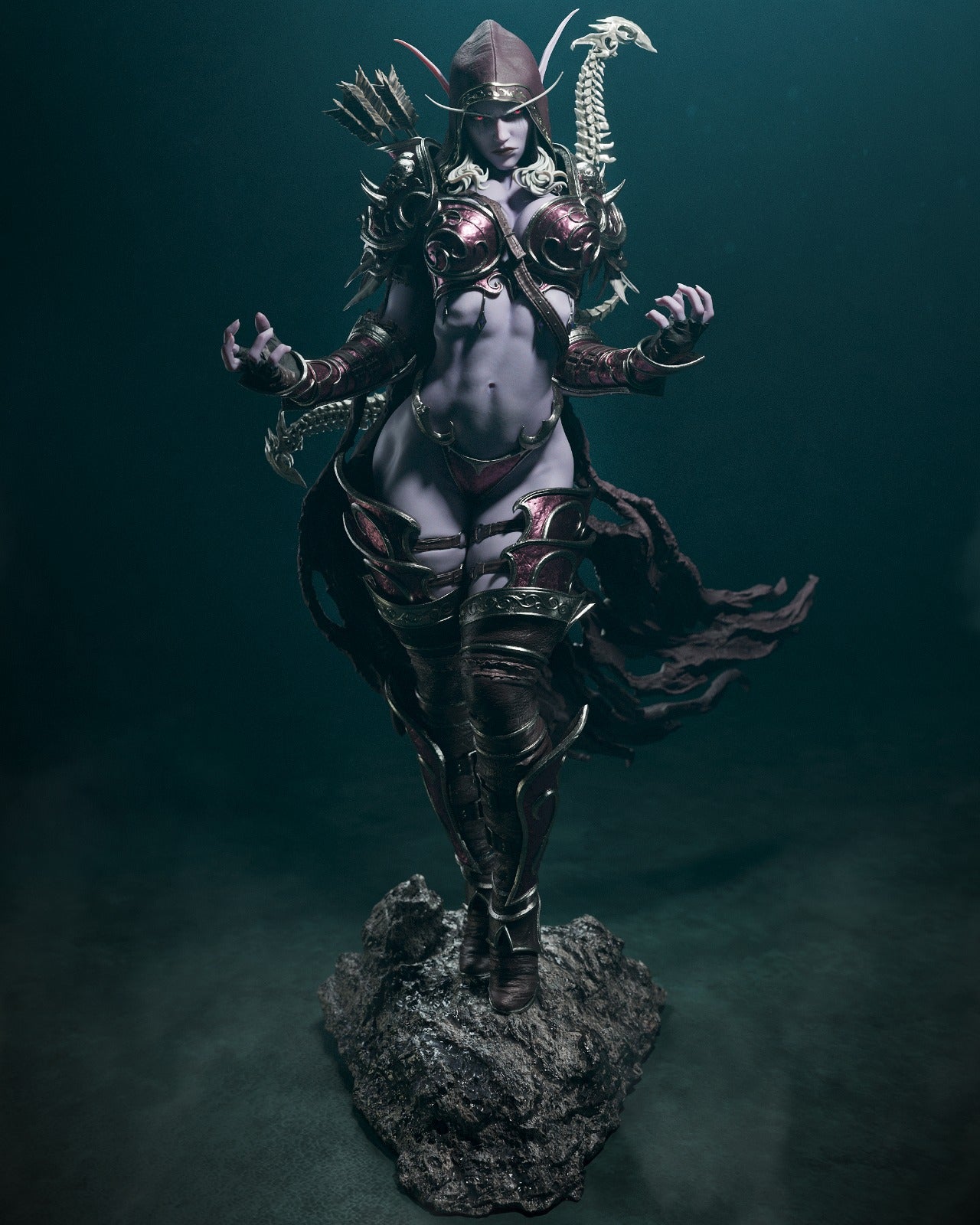 Figurine Sylvanas, figurine world of warcraft, figurine wow