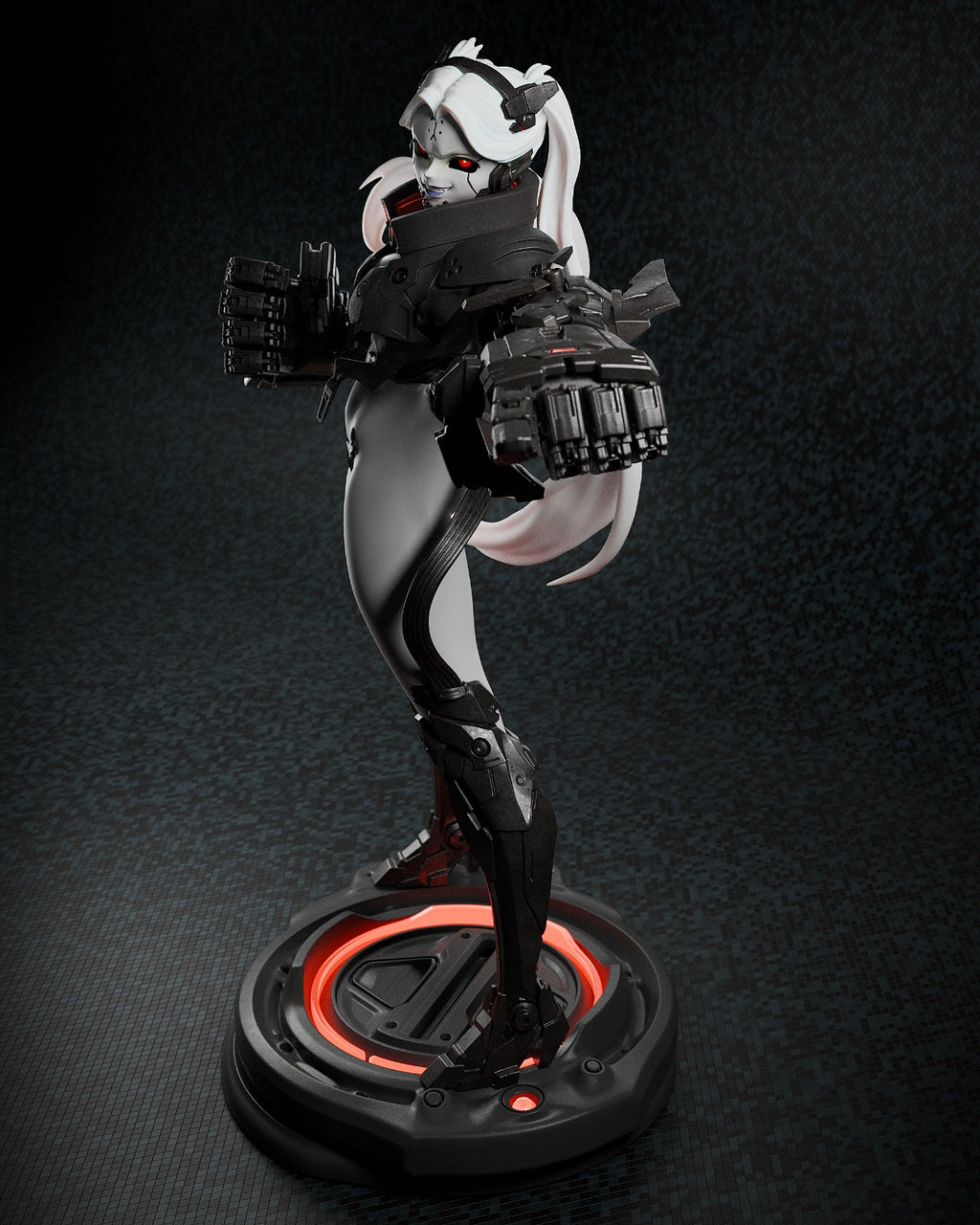 Figurine Adam Smasher, figurine Rebecca cyberpunk, figurine Cyberpunk