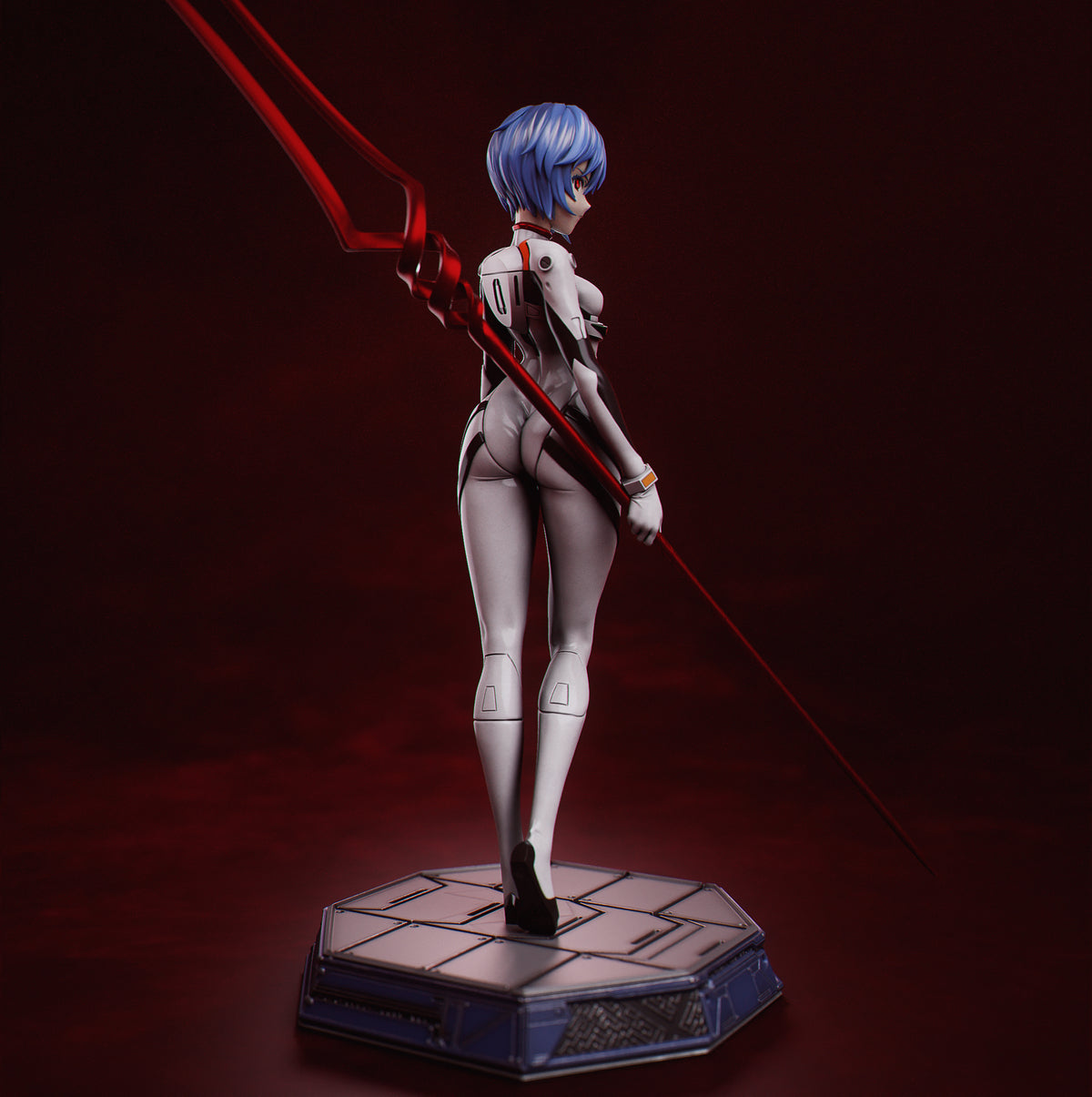 figurine rei ayanami, figurine a peindre, figurine evangelion