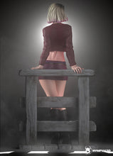 Load image into Gallery viewer, figurine maria, figurine silent hill 2, figurine a peindre, silent hill 2, maria silent hill, james sunderland, pyramid head
