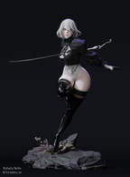 figurine 2b, figurine a peindre, figurine nier, nier automata