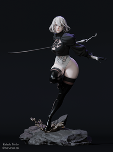 figurine 2b, figurine a peindre, figurine nier, nier automata