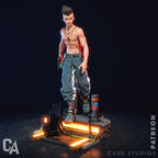 figurine david cyberpunk, david martinez, cyberpunk 2077