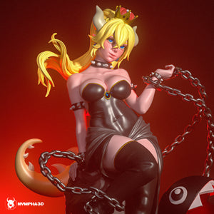 figurine bowsette, figurine mario, bowsette, figurine a peindre