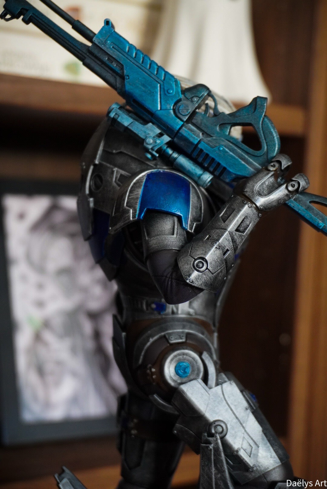 Figurine Garrus, figurine Mass Effect, figurine a peindre, figurine de collection, John Sheppard