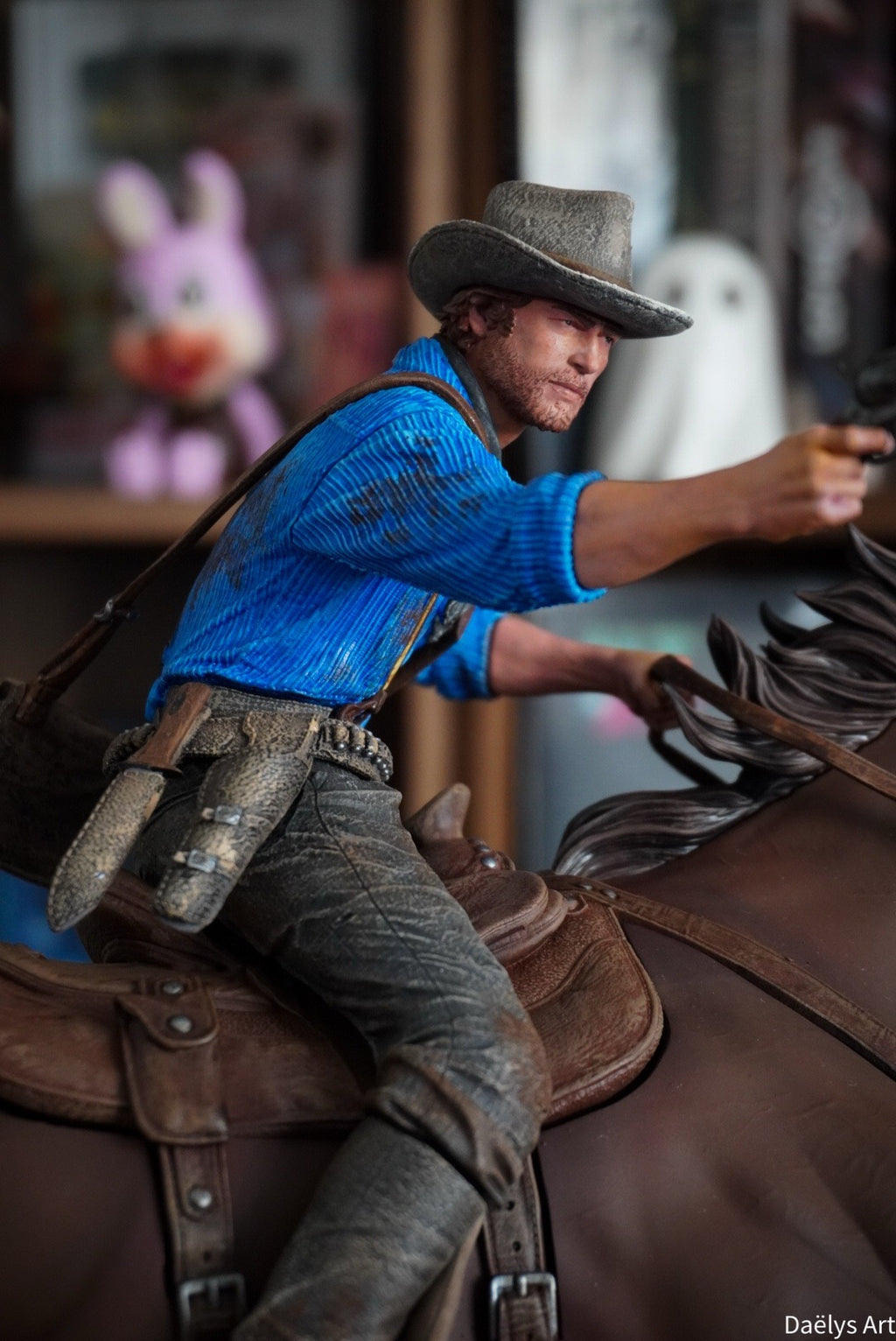 figurine Arthur Morgan, figurine red dead redemption 2, figurine a peindre, figurine de collection