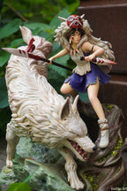 Princesse Mononoké, ghibli, figurine San, figurine à peindre, loup