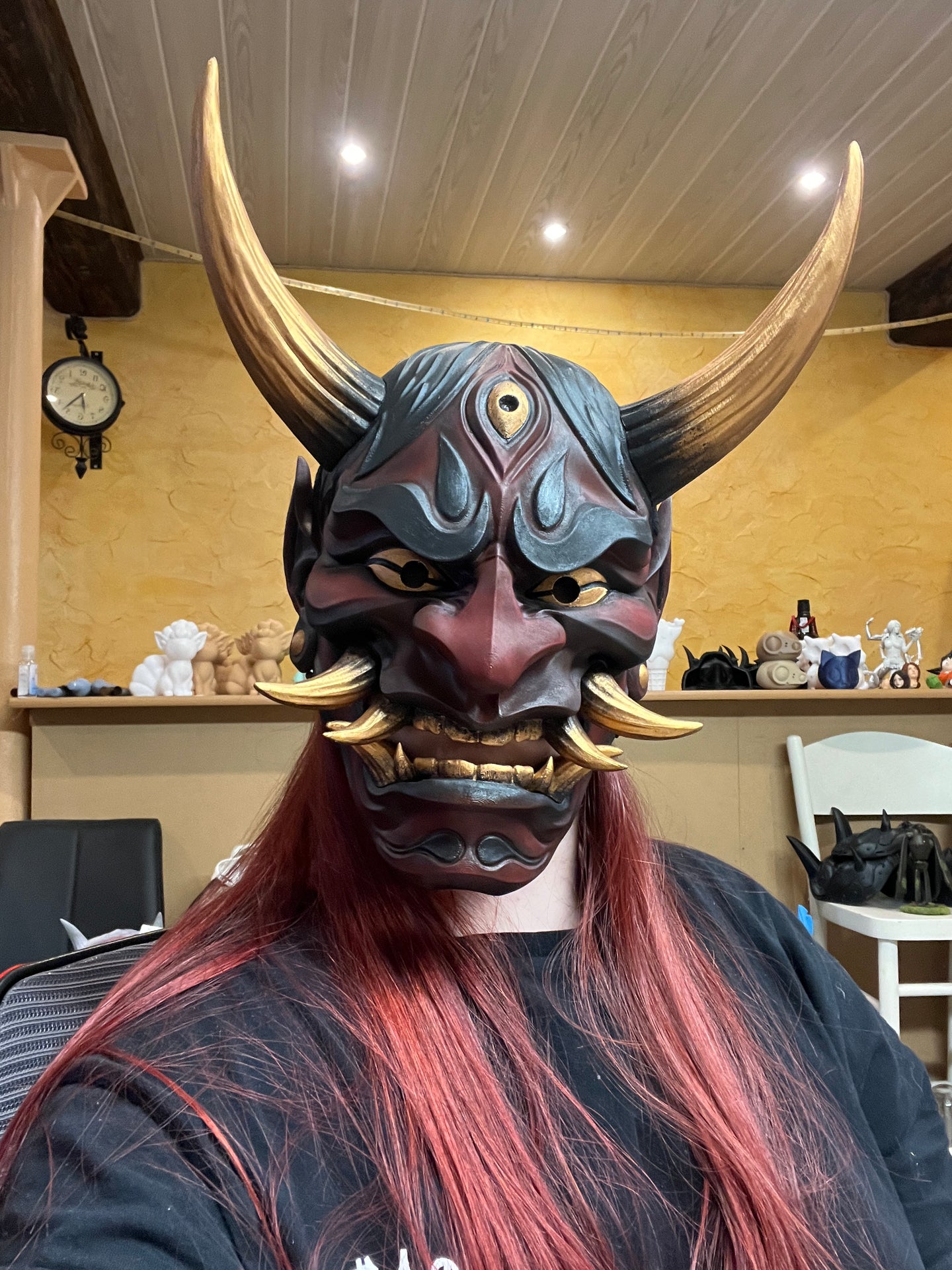 Masque Oni rouge