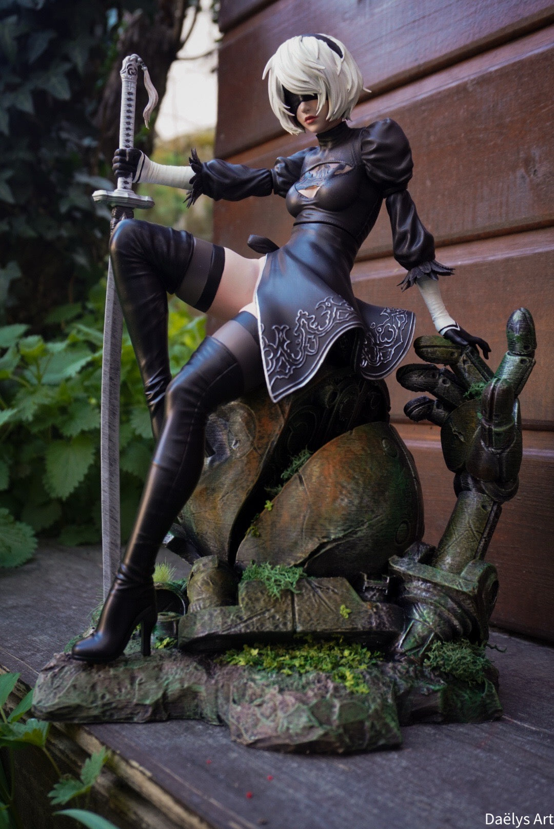 2b, figurine 2b, figurine nier, nier automata, figurine 9s