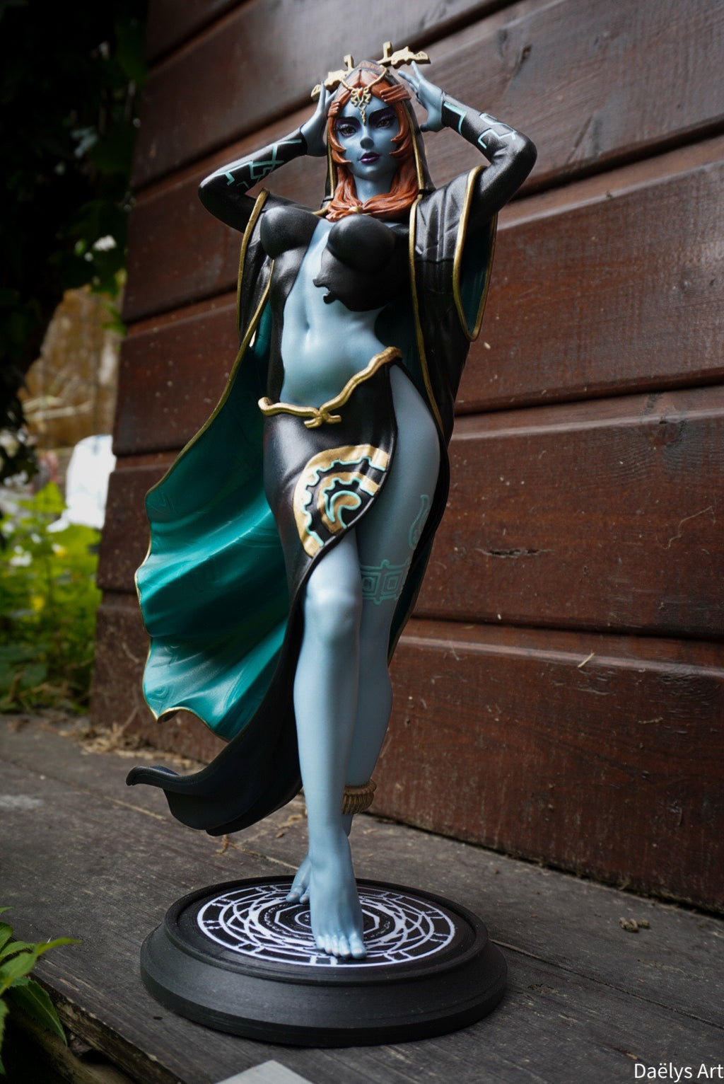 figurine midona, figurine zelda, link, twilight princess, figurine a peindre