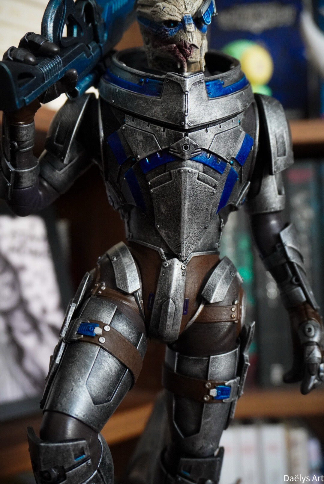 Figurine Garrus, figurine Mass Effect, figurine a peindre, figurine de collection, John Sheppard