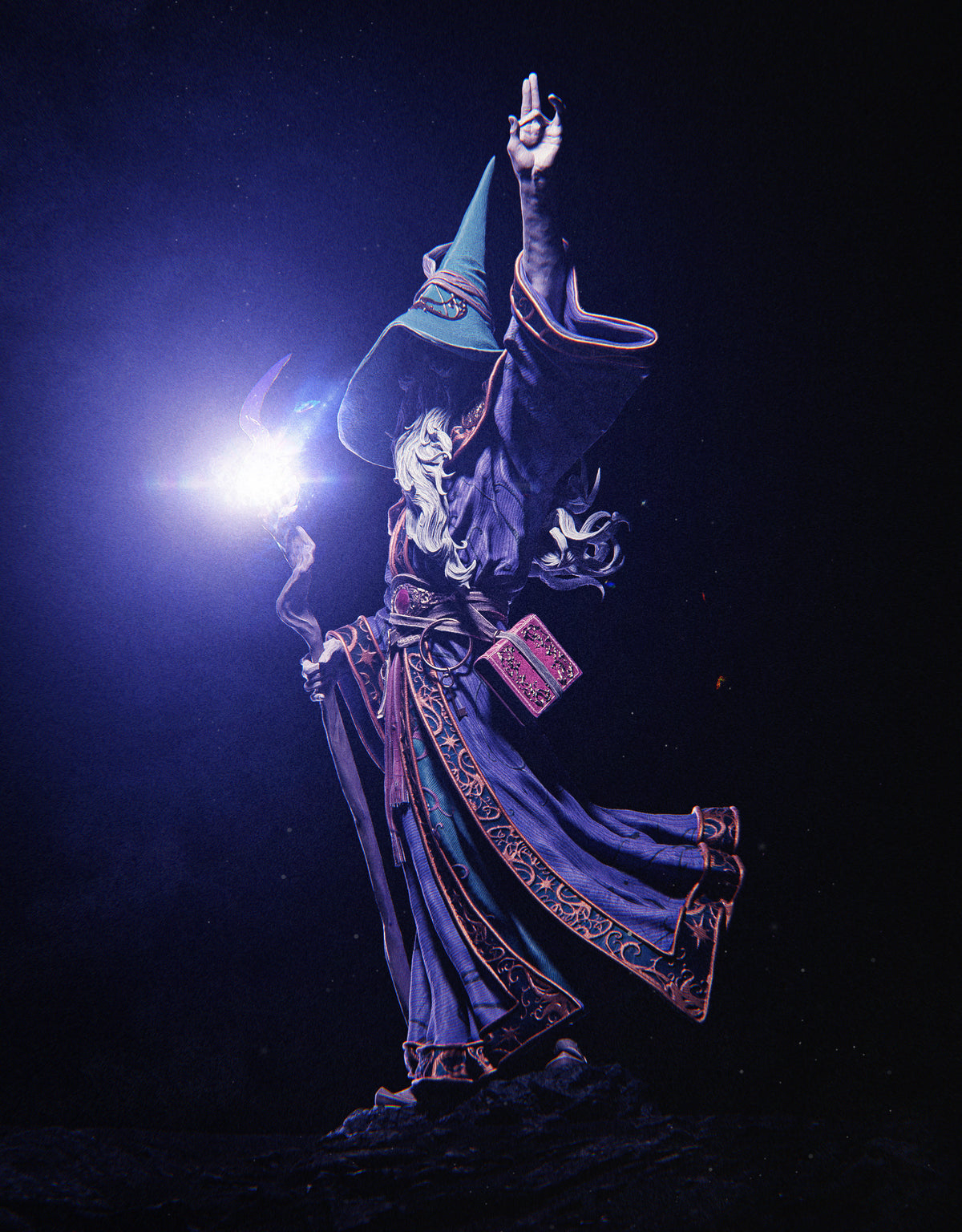 figurine Merlin, figurine a peindre, merlin l'enchanteur