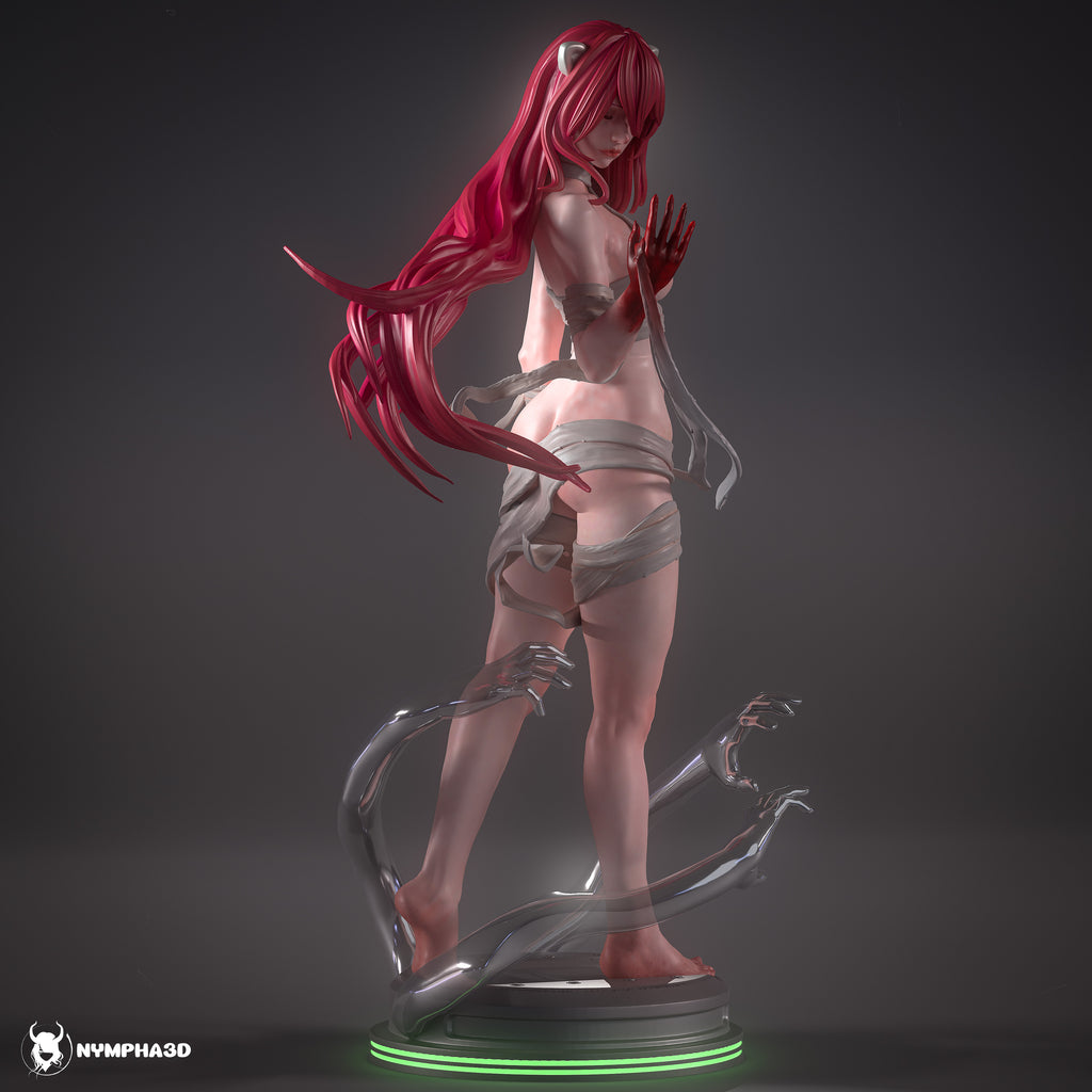 figurine a peindre, figurine elfen lied, figurine lucy