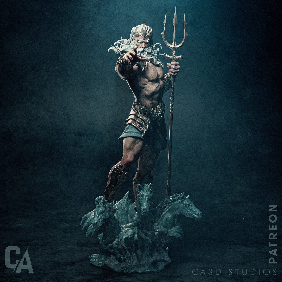 Figurine to paint - Poseidon