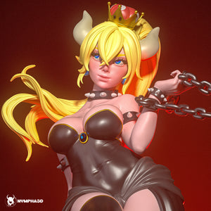 figurine bowsette, figurine mario, bowsette, figurine a peindre