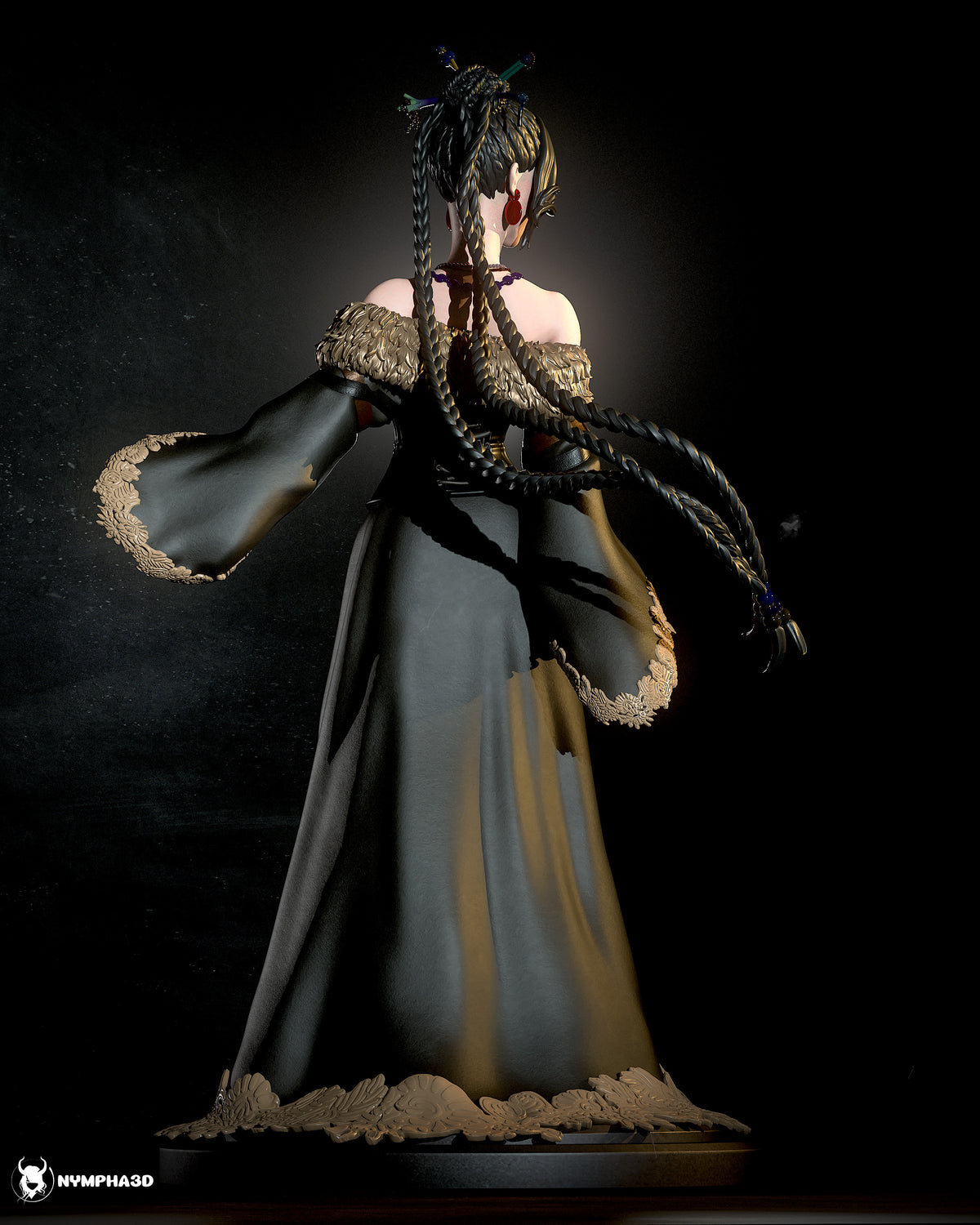 figurine lulu ffx, final fantasy X, figurine final fantasy X, figurine a peindre