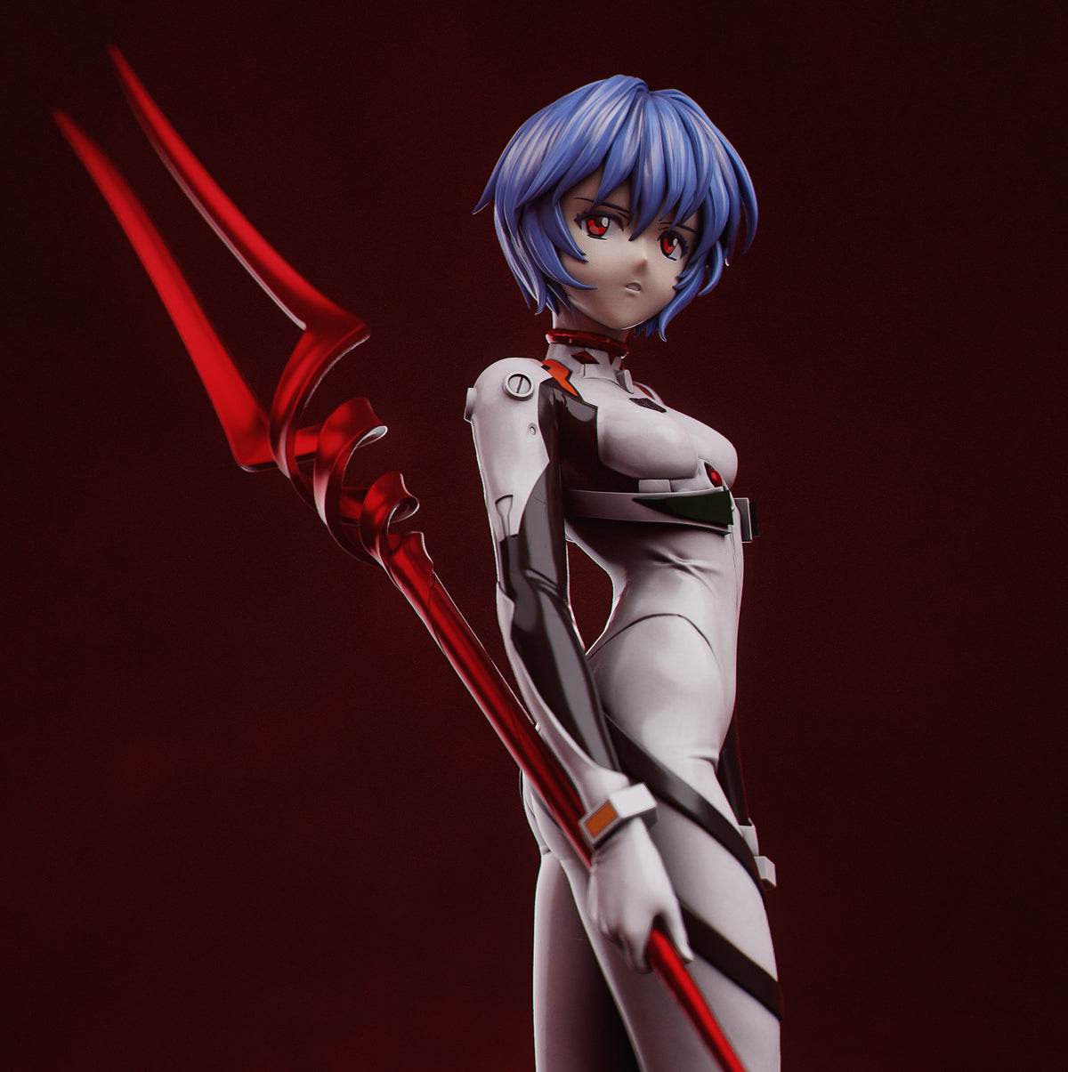 figurine rei ayanami, figurine a peindre, figurine evangelion