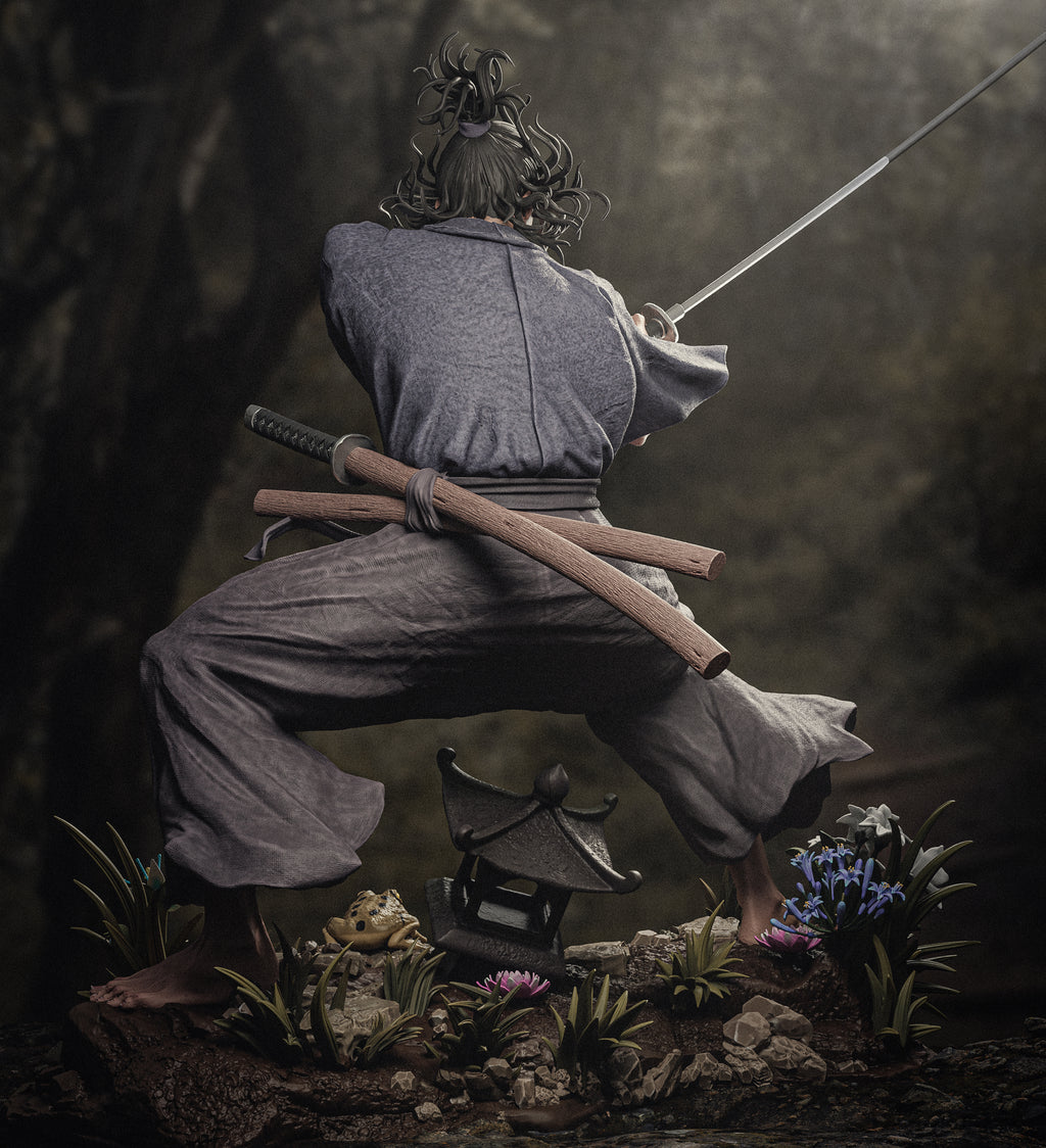 figurine Vagabond, figurine a peindre, Musashi Miyamoto, samouraï