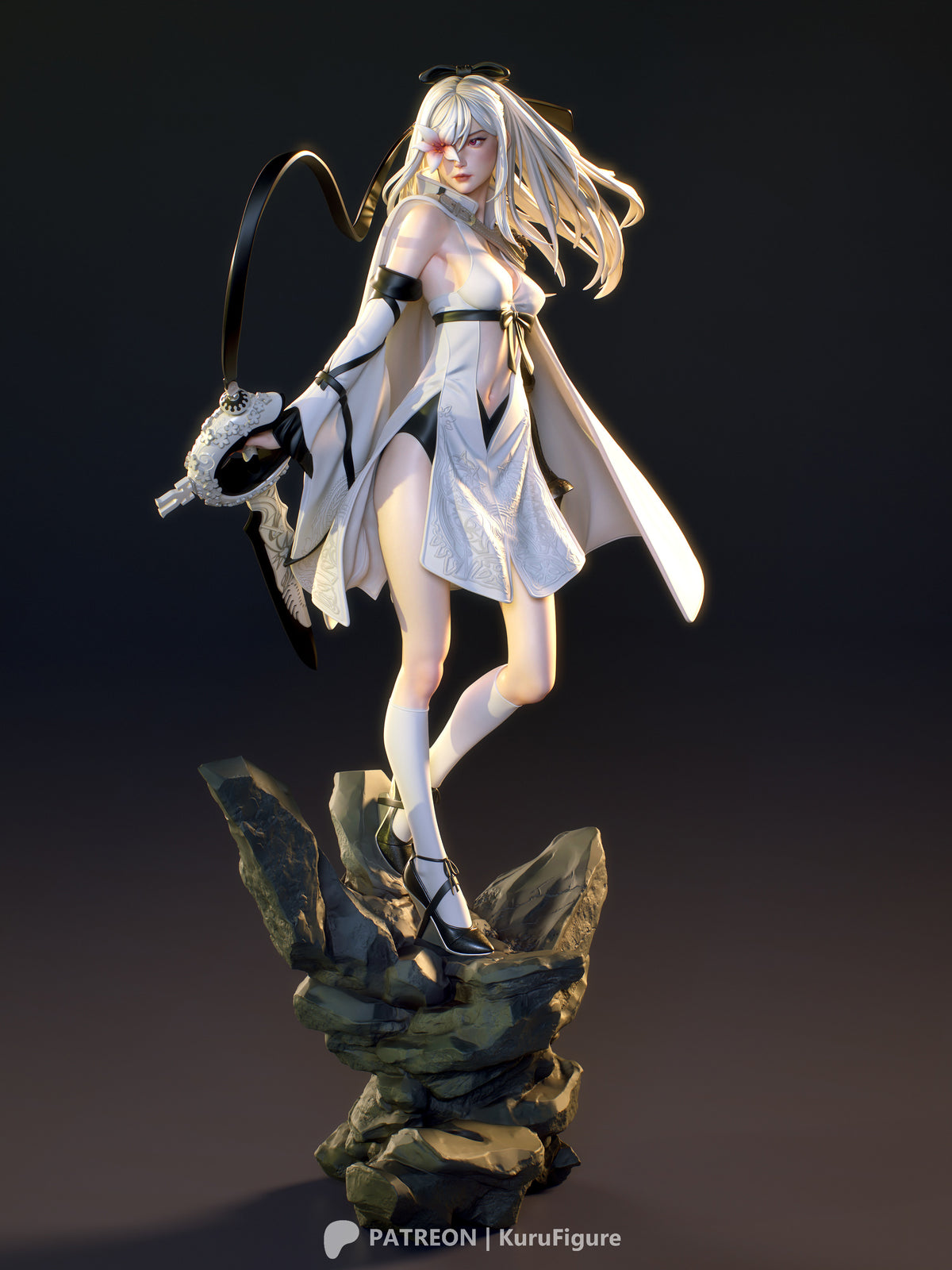 figurine drakengard zero, figurine nier, zero drakengard, figurine a peindre