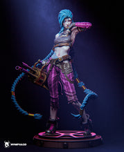 Load image into Gallery viewer, figurine a peindre, figurine jinx, arcane, league of legends
