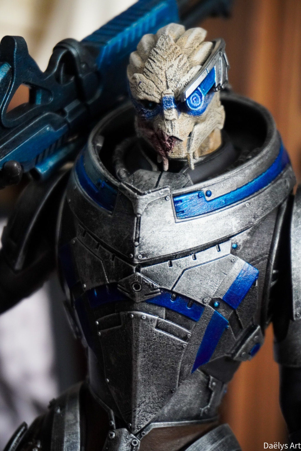 Figurine Garrus, figurine Mass Effect, figurine a peindre, figurine de collection, John Sheppard