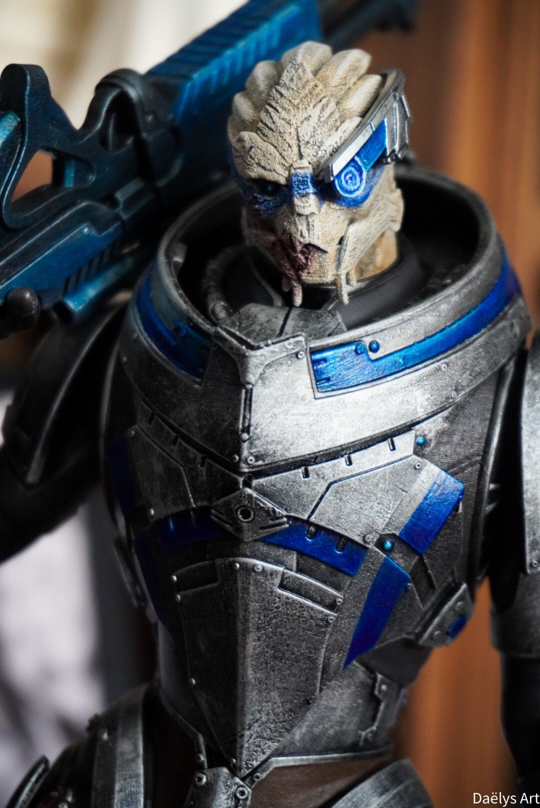 Figurine Garrus, figurine Mass Effect, figurine a peindre, figurine de collection, John Sheppard