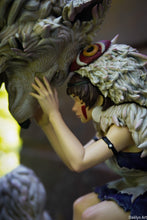 Charger l'image dans la galerie, figurine Ghibli, figurine Princesse Mononoké, figurine San et Moro, figurine a peindre
