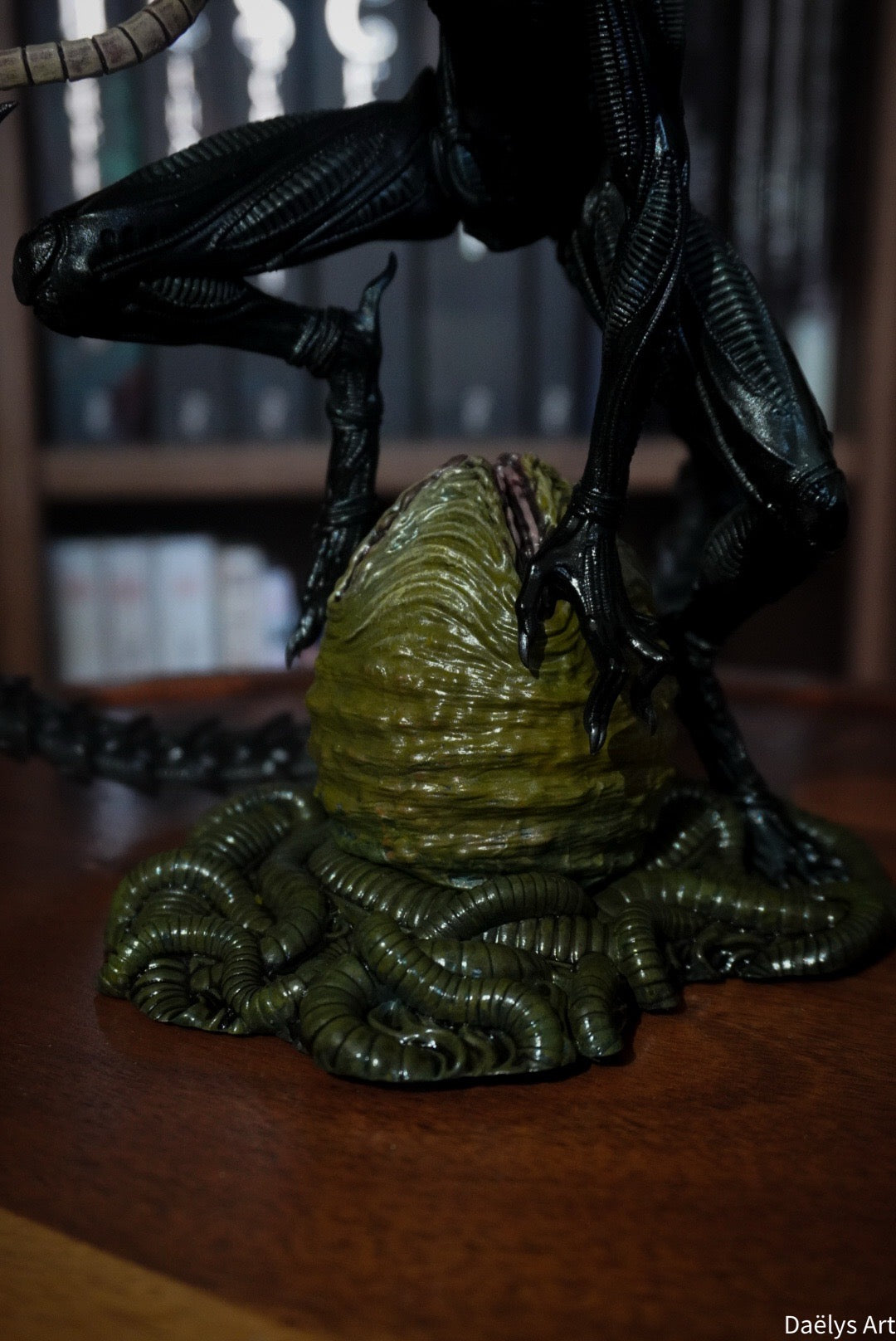 Figurine xenomorph, figurine Alien, figurine de collection, film d’horreur, facehugger