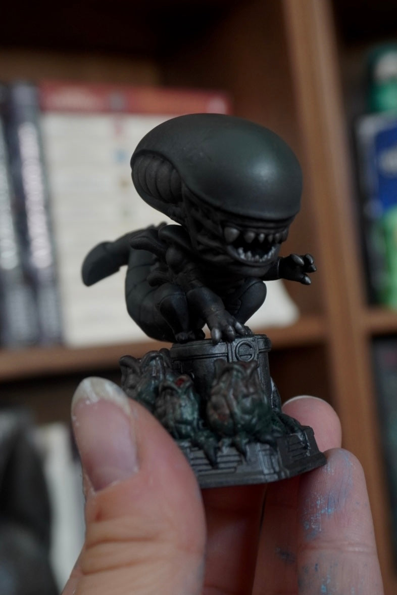 Alien, Xenomorph, Chibi, figurine à peindre, diorama