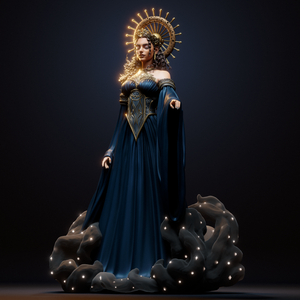 figurine nyx, figurine a peindre, figurine déesse, nyx