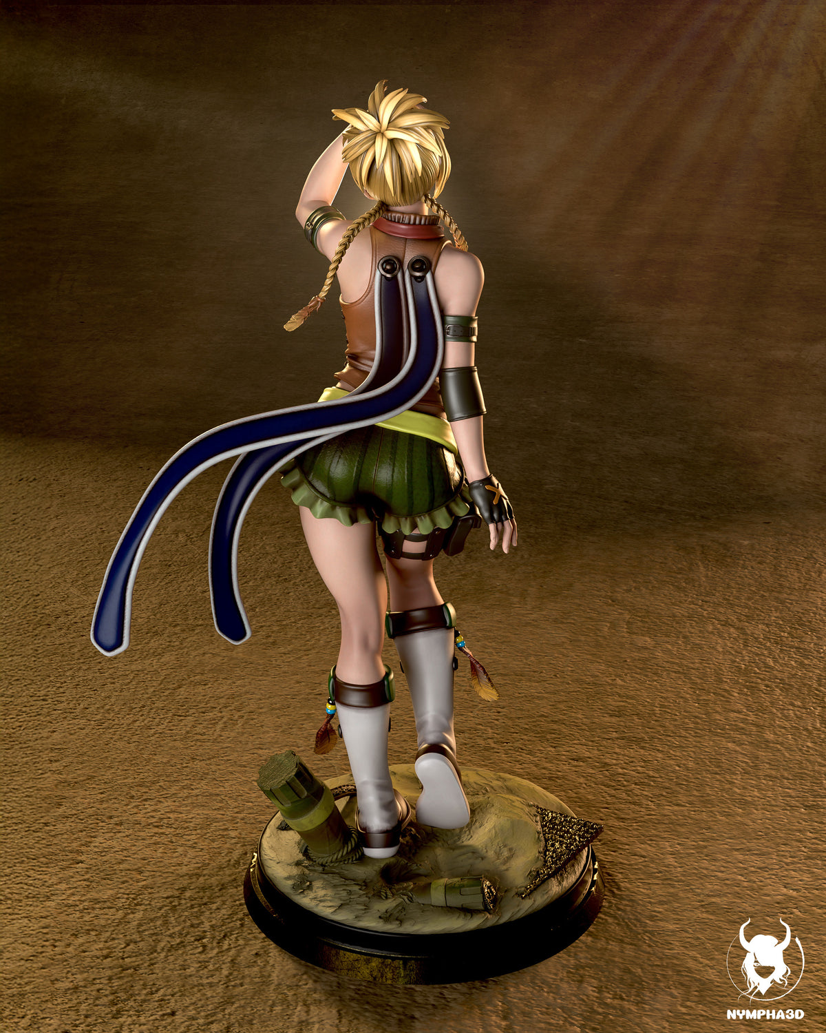 figurine FFX, figurine rikku FFX, figurine a peindre, final fantasy