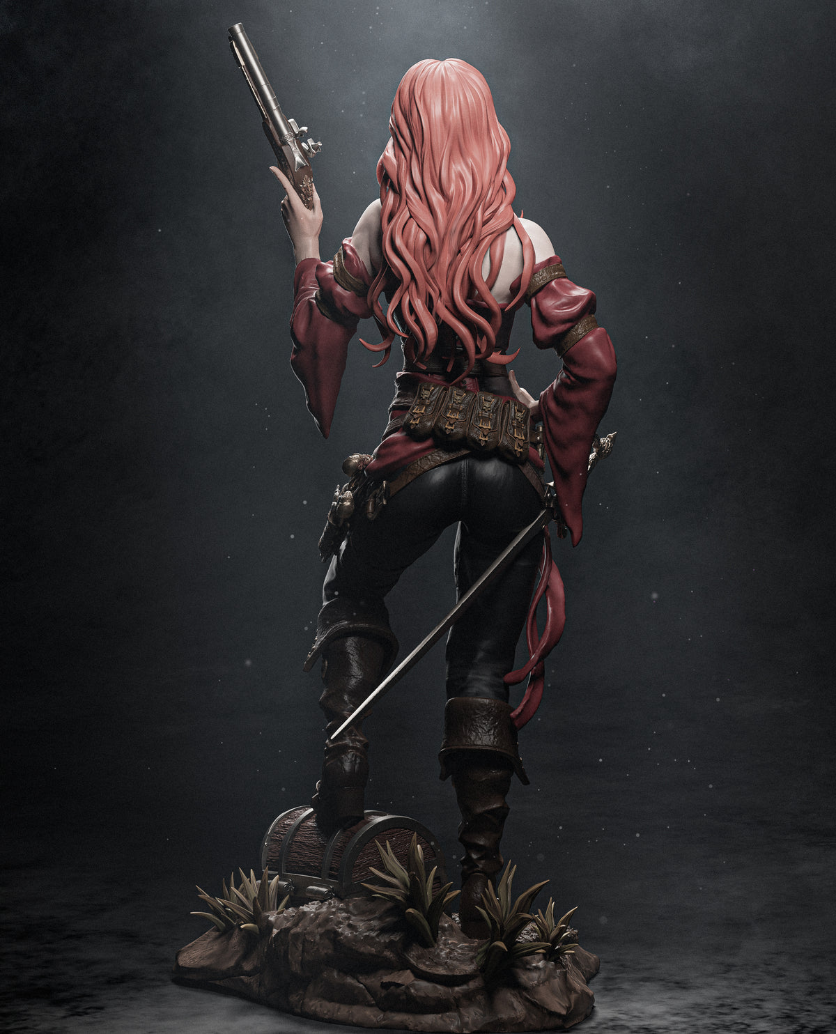 Figurine à peindre - Femme pirate
