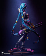 Load image into Gallery viewer, figurine a peindre, figurine jinx, arcane, league of legends
