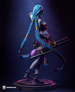 figurine a peindre, figurine jinx, arcane, league of legends
