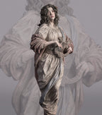 figurine muse mythologie, figurine a peindre, figurine déesse