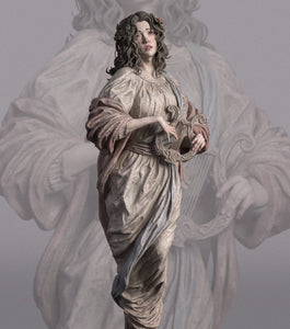 figurine muse mythologie, figurine a peindre, figurine déesse