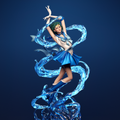 figurine sailor mercury, sailor moon, figurine a peindre
