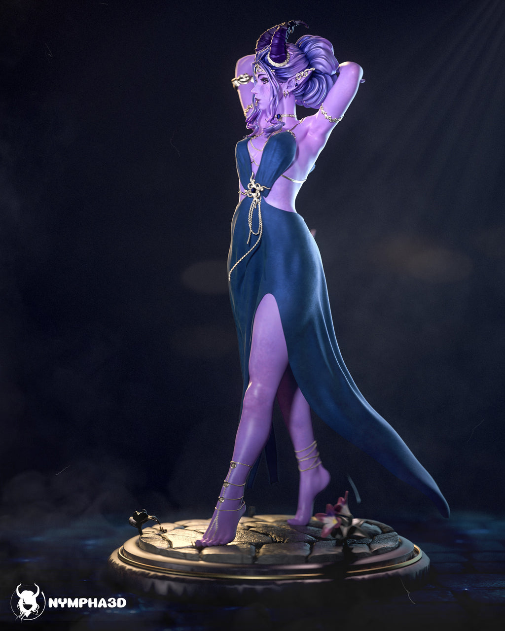 figurine a peindre, figurine tieffeline, baldur's gate