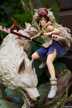 Princesse Mononoké, ghibli, figurine San, figurine à peindre, loup