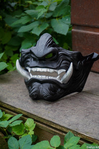 Masque mempo, masque Oni, masque mempo oni, masque samouraï, cosplay samouraï, cosplay Oni, masque démon japonais