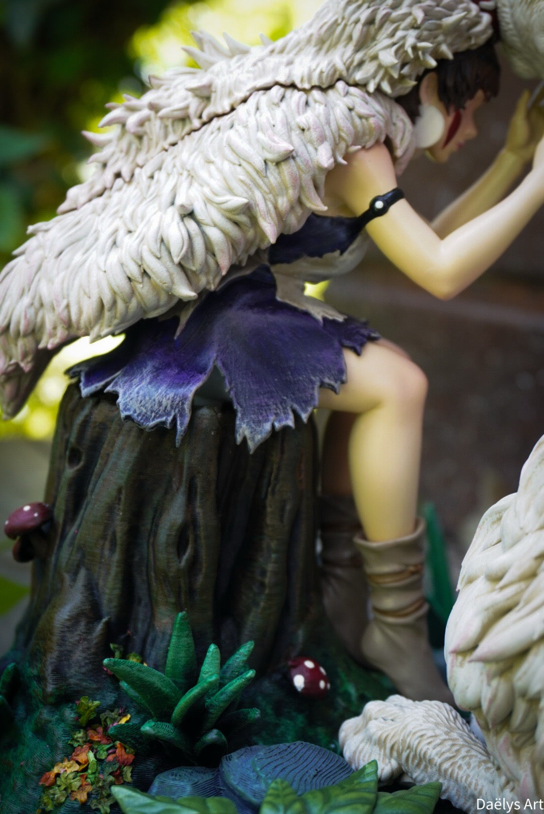 figurine Ghibli, figurine Princesse Mononoké, figurine San et Moro, figurine a peindre