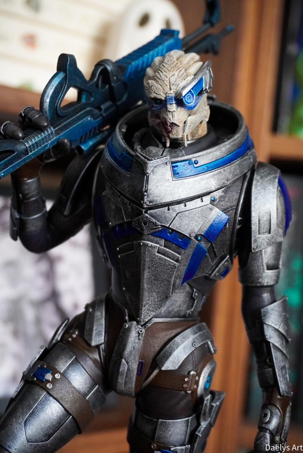 Figurine Garrus, figurine Mass Effect, figurine a peindre, figurine de collection, John Sheppard