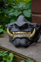 Charger l&#39;image dans la galerie, Masque mempo, masque Oni, masque mempo oni, masque samouraï, cosplay samouraï, cosplay Oni, masque démon japonais
