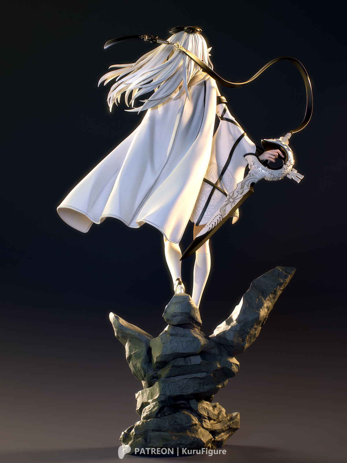 figurine drakengard zero, figurine nier, zero drakengard, figurine a peindre