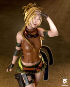 figurine FFX, figurine rikku FFX, figurine a peindre, final fantasy