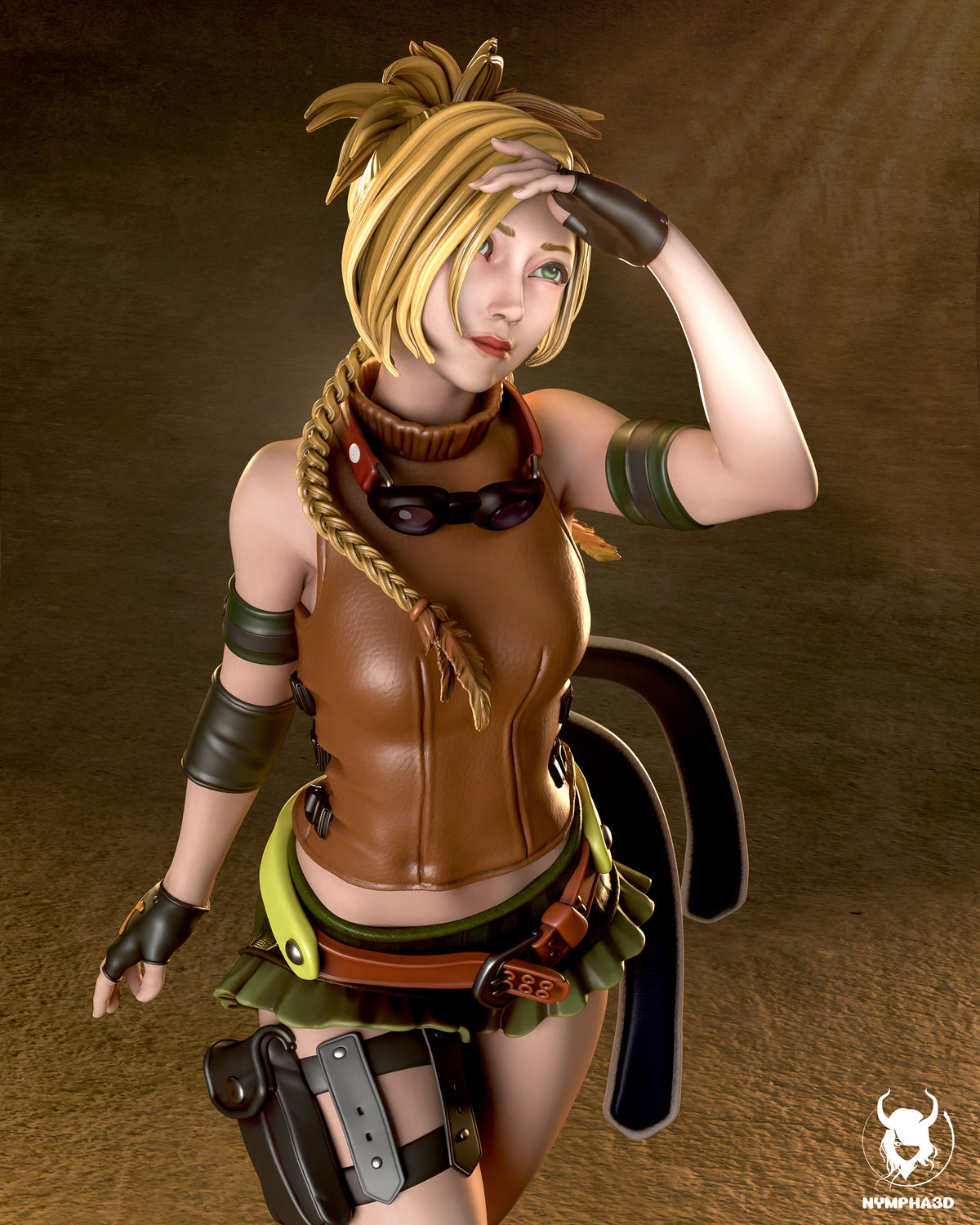figurine FFX, figurine rikku FFX, figurine a peindre, final fantasy