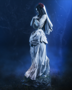 figurine mariée morte-vivante, figurine gothique, tim burton, figurine a peindre, halloween