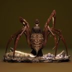 figurine a peindre, figurine spider queen, figurine geisha