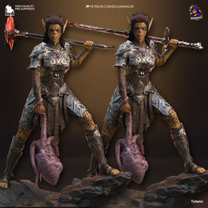 Paintable figure - Lae'Zel - Baldur's Gate 3