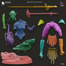 Load image into Gallery viewer, Paintable figure - Lae&#39;Zel - Baldur&#39;s Gate 3
